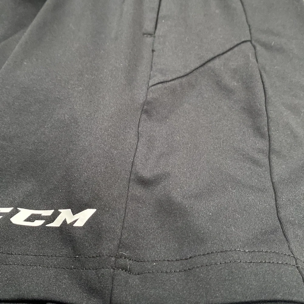 CCM Black Hockey Shorts, Size Youth M
